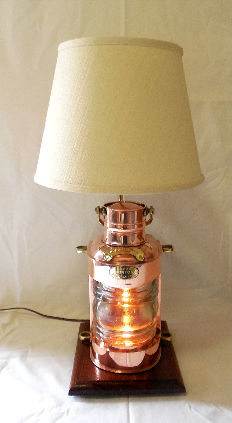 Robin S Dockside Shop Copper Look Out Table Lamp